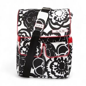 Ju-Ju-Be Onyx Blossoms Be Hip Messenger Diaper Bag Floral Magnetic Snaps